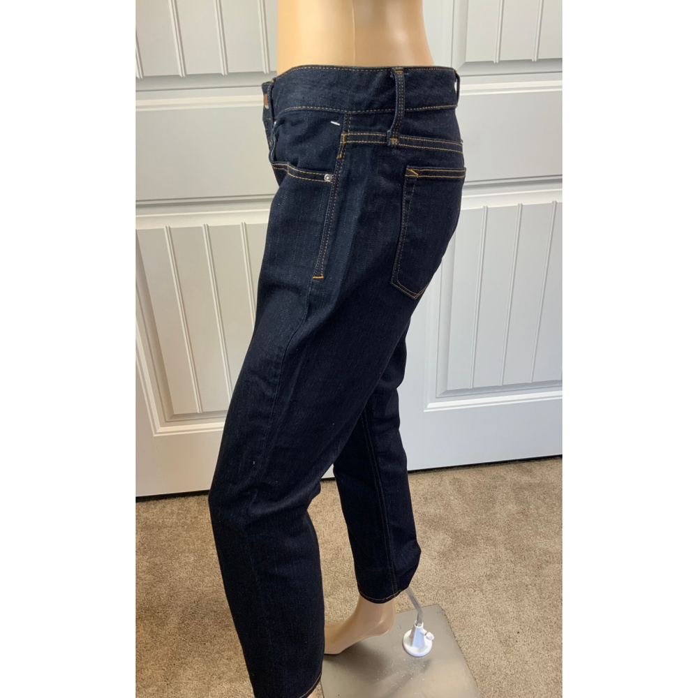 Gap Womens Jeans Size 28 Dark Blue Denim Cropped Straight Leg‎ Preppy Y2K Casual - Picture 5 of 15
